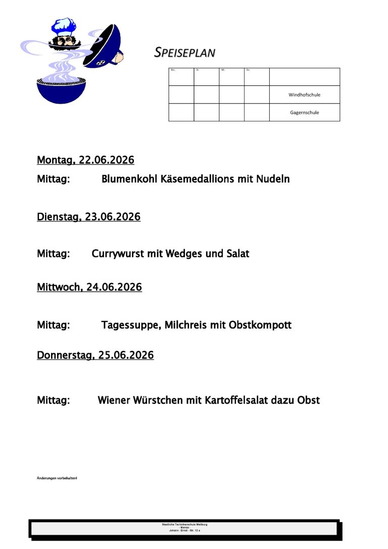 22. bis 26. Juni